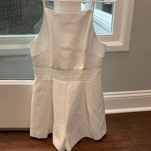 White Detailed Romper